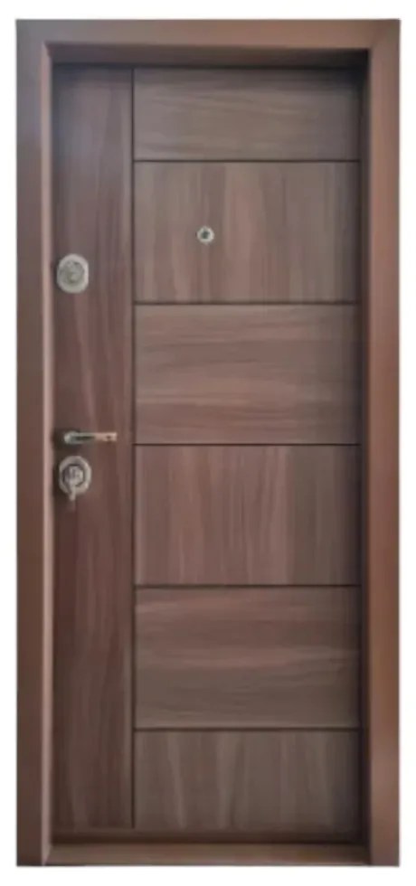 Usa metalica de apartament cu izolatie si vizor Novo Doors First Class NDFC04, Deschidere Stanga Dreapta, Dimensiune 200X88 cm, Tabla 12 mm, Kit