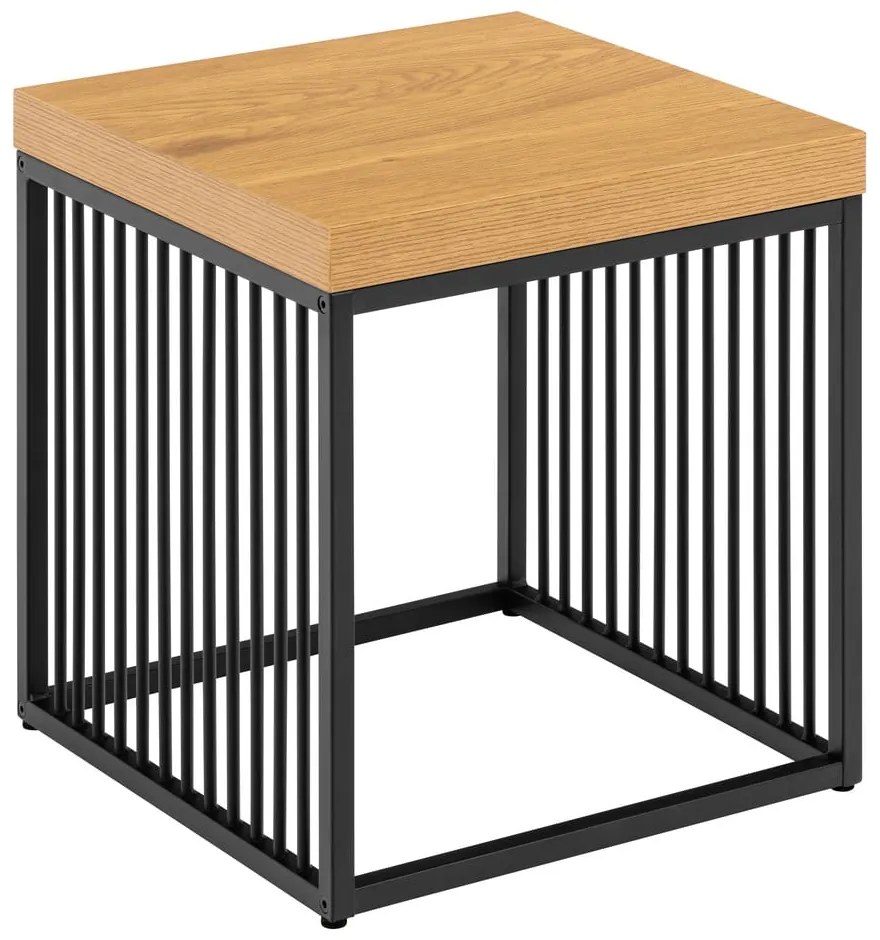 Măsuță auxiliară cu blat cu aspect de lemn de stejar 40x40 cm Strington – Actona