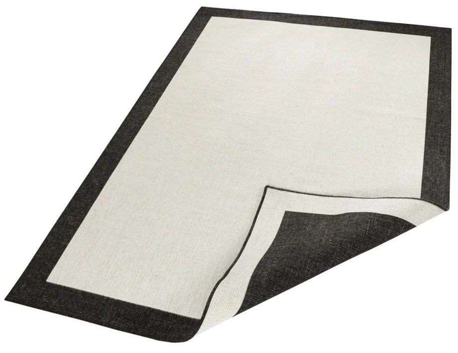 Covor adecvat pentru exterior NORTHRUGS Panama, 200 x 290 cm, negru - crem