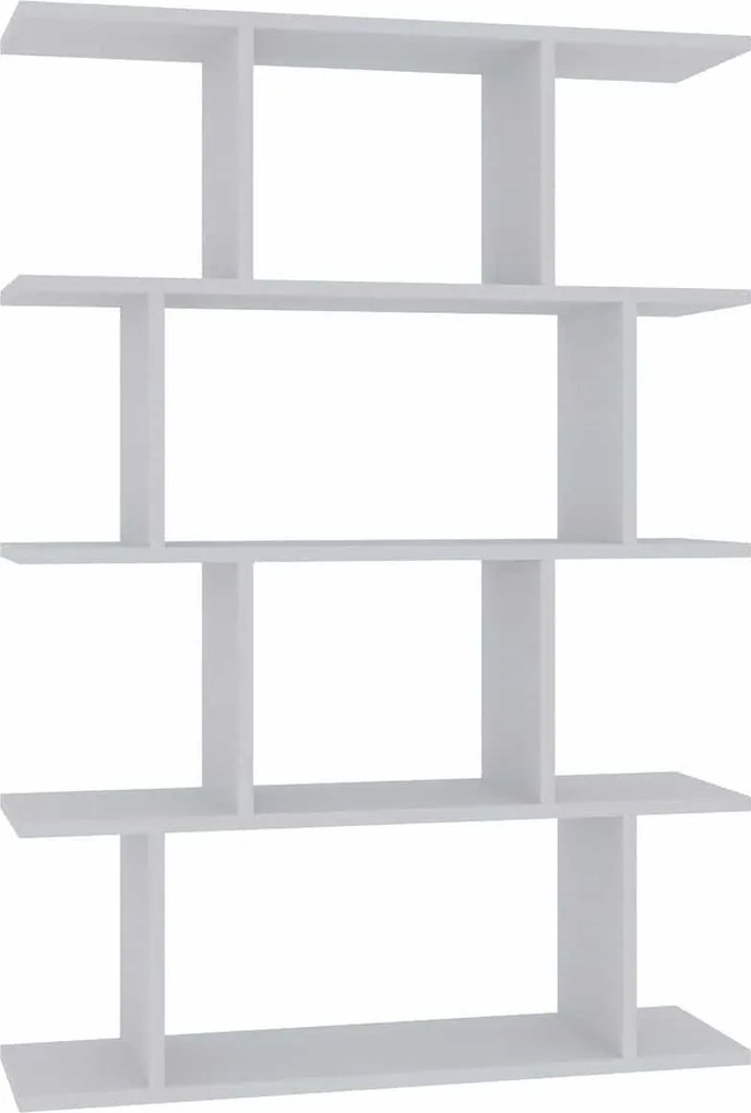 Biblioteca HARMON, alb, PAL melaminat, 90x25x127 cm