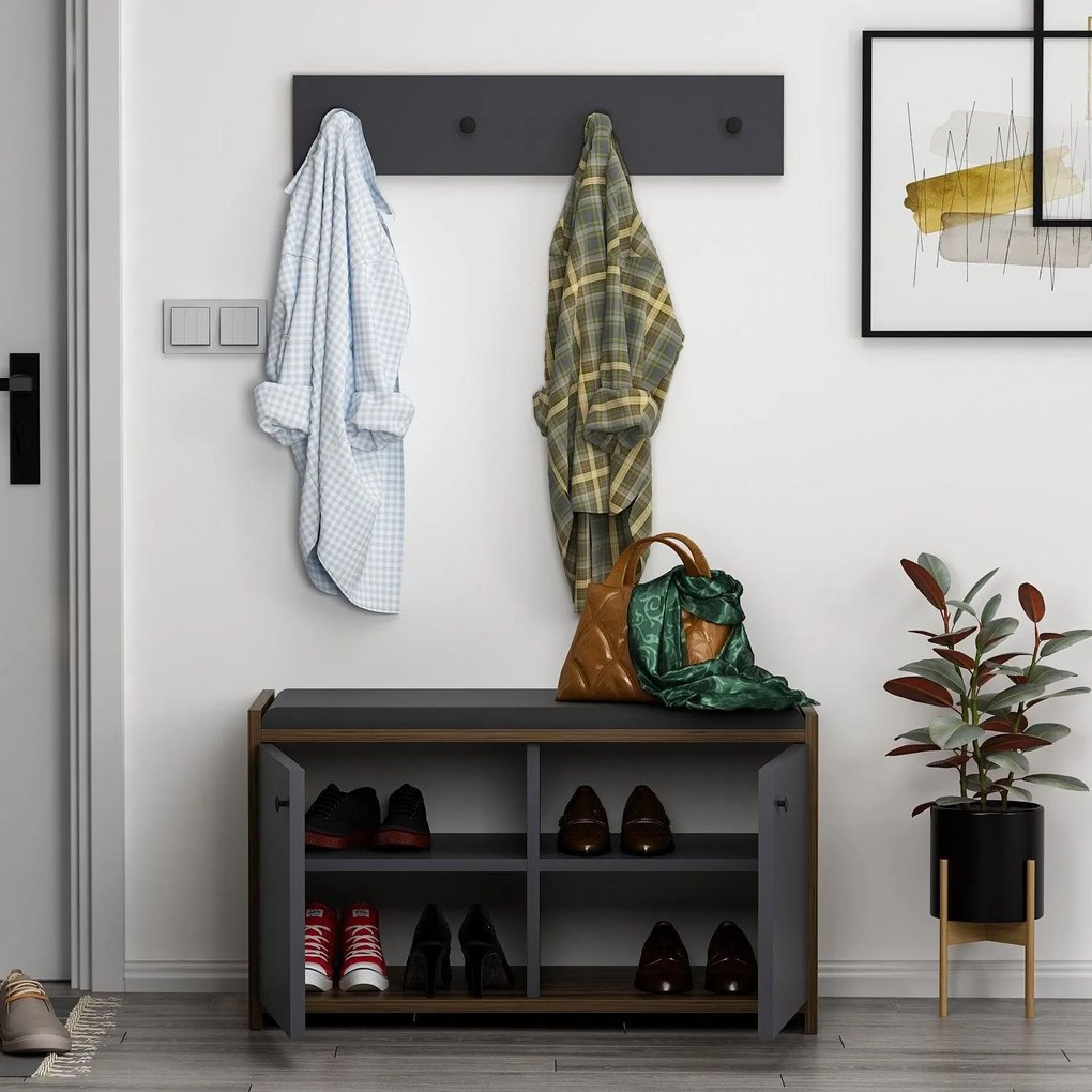 PANTOFAR Zen Shoe Cabinet, Alb, 35x45x80 cm