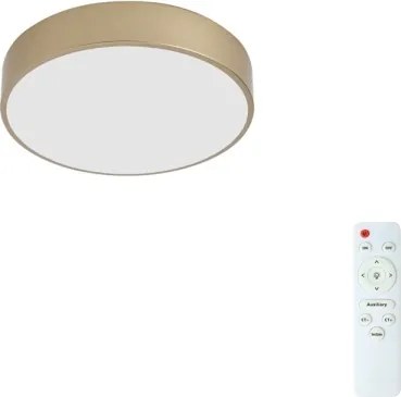 Brilagi - Plafonieră LED reglabilă POOL LED/36W/230V, Ø 30 cm, aurie + telecomandă
