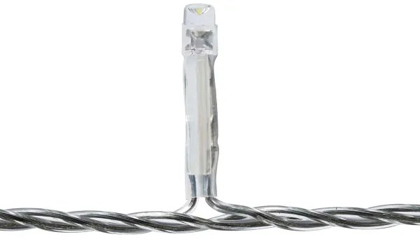 Nedis CLLC180C - Perdea luminoasă LED, 180 LED, 7 funcții, 10,9 m, IP44, alb rece