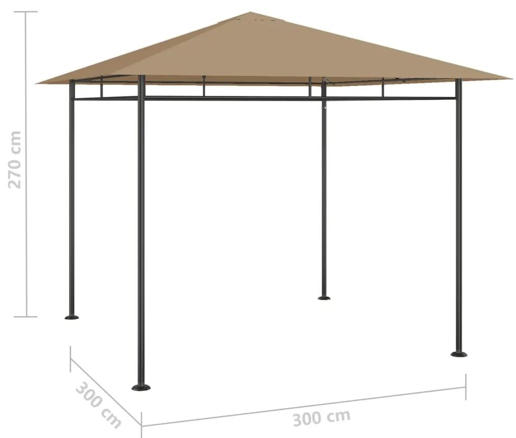 Pavilion, gri taupe, 3x3x2,7 m, 180 g m   Gri taupe