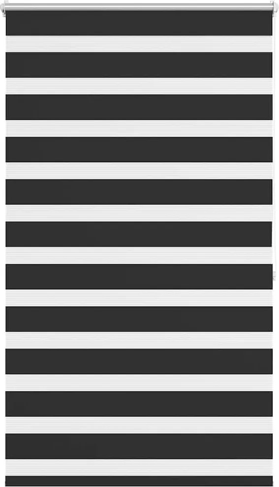 vidaXL Jaluzea Zebră 100,9x175 cm Lățime material 96,7 cm negru