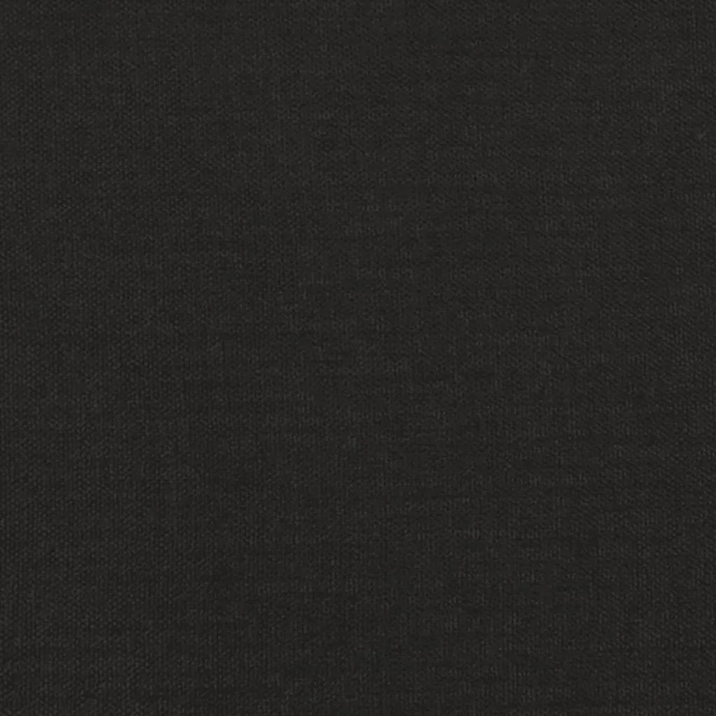 Taburet, negru, 45x29,5x39 cm, material textil Negru