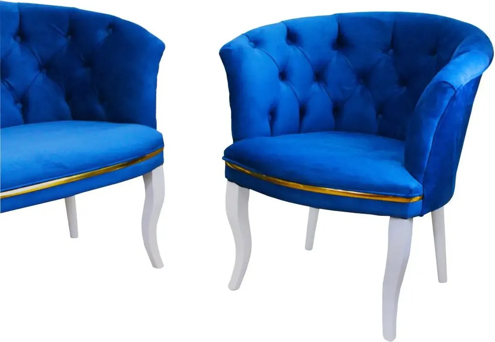 Set canapea Milano Relax Homs textil albastru