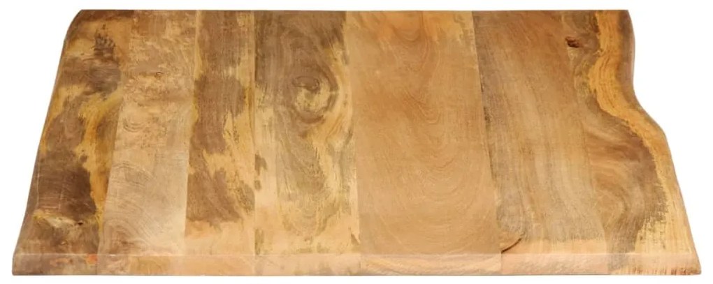 Blat masa cu margini, 100x80x3,8 cm, lemn masiv mango