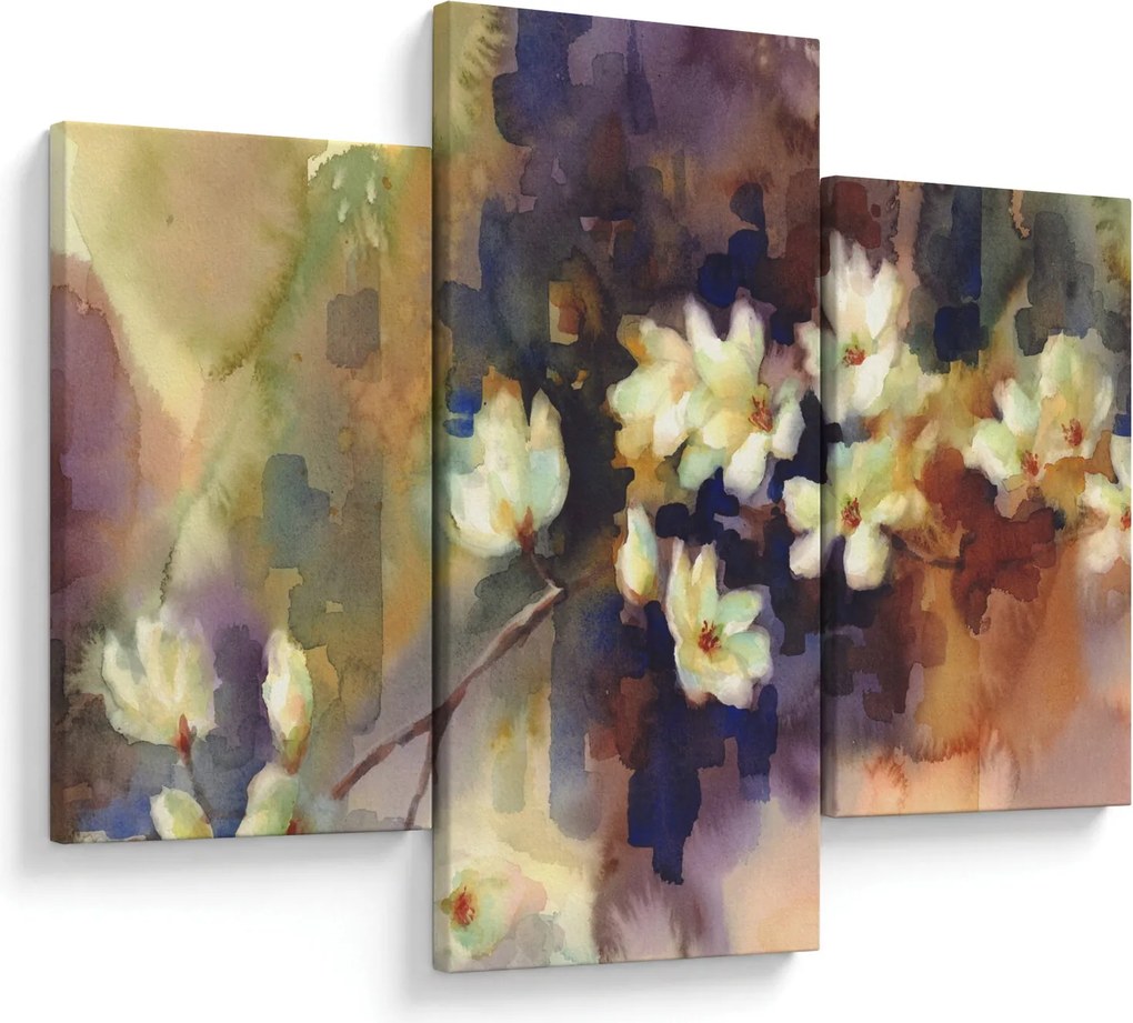 Tablou - Magnolii albe, pictură (90x60 cm)