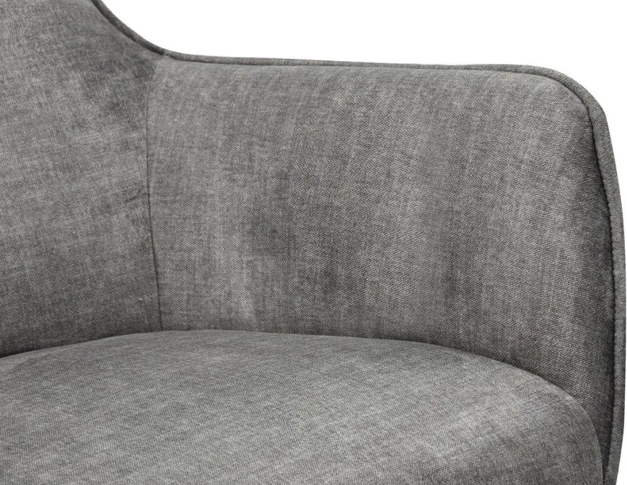 Fotoliu pivotant VOGUE catifea gri