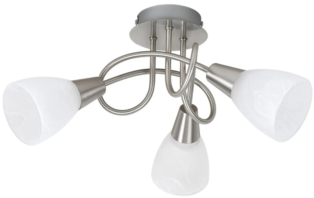 Lustra / Plafoniera cu 3 spoturi Jenna crom satin