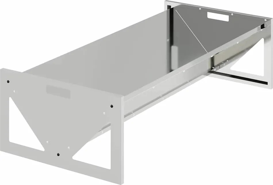 vidaXL Jgheab pentru hrănirea animalelor Argintiu 108 x 50 x 28 cm