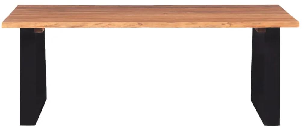 Masuta de cafea din lemn solid de acacia, 110 x 60 x 40 cm