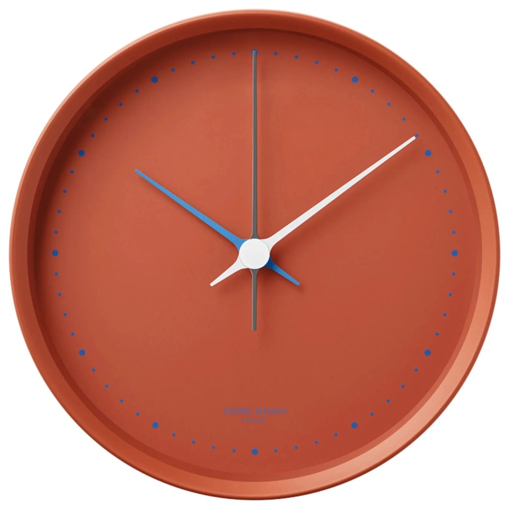 Ceas de perete Henning Koppel 22cm, roșu mat - Georg Jensen