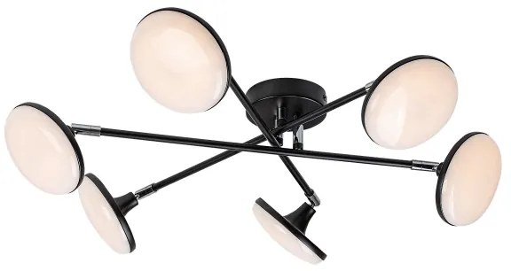 Lustră LED aplicată Rabalux 71063 MADI LED/24W/230V 3000K negru