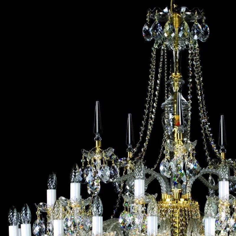 Candelabru XXL cu 30 de brate Cristal Bohemia Exclusive SARA XXX. CE