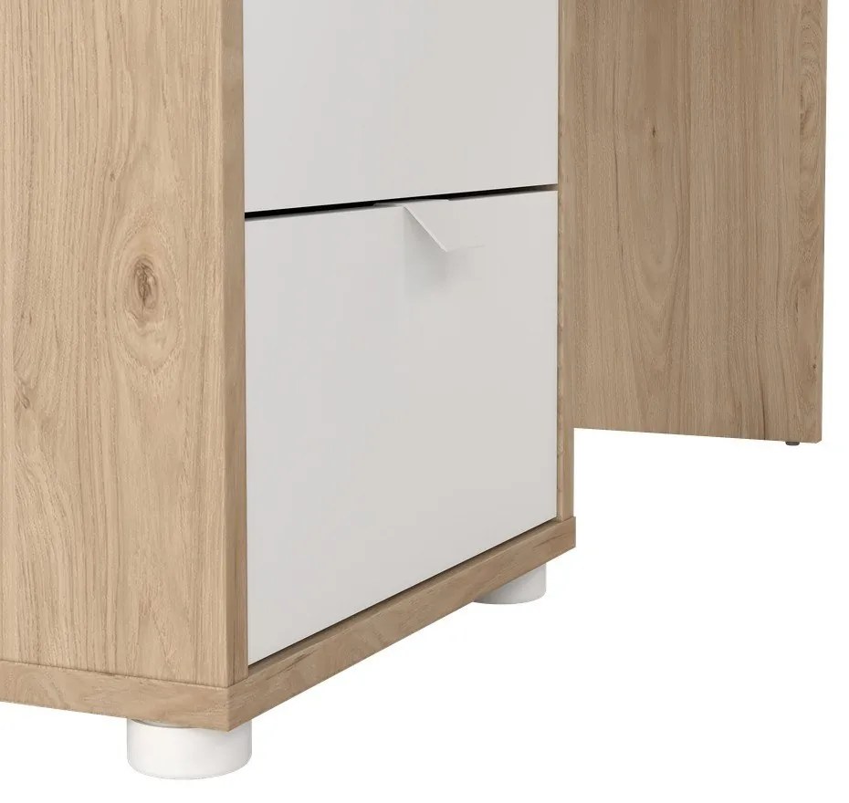 Birou cu blat cu aspect de lemn de stejar 100x150 cm Sign – Tvilum