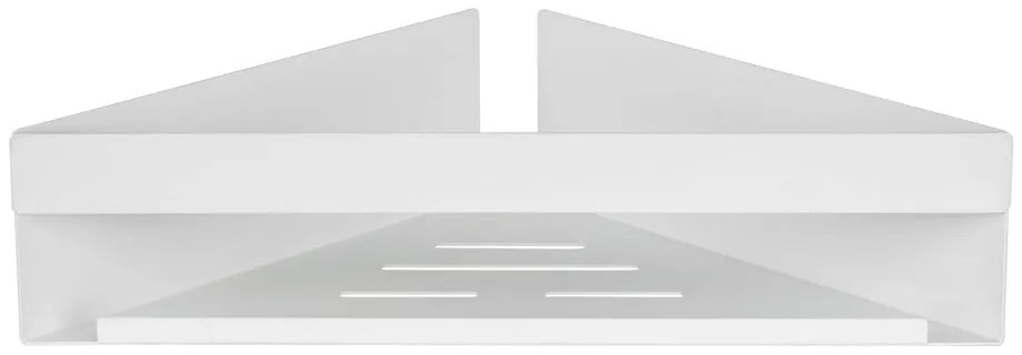 Raft pentru baie alb mat autoadeziv, pentru colț cu Turbo-Loc din oțel inoxidabil Genova – Wenko