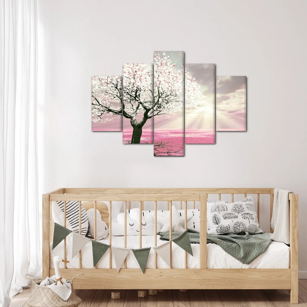Tabloul copacului roz (150x105 cm)