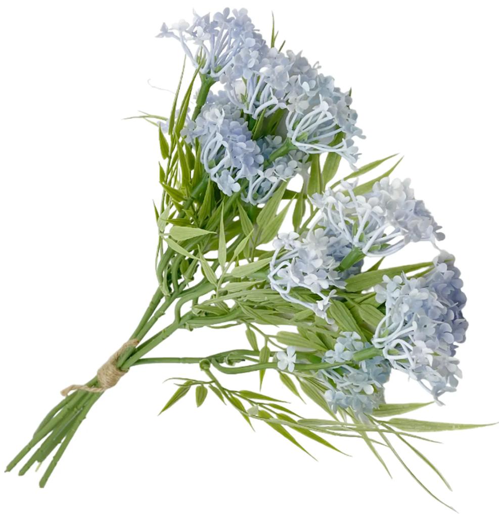 Buchet flori bleu artificiale, Melanie, 35cm