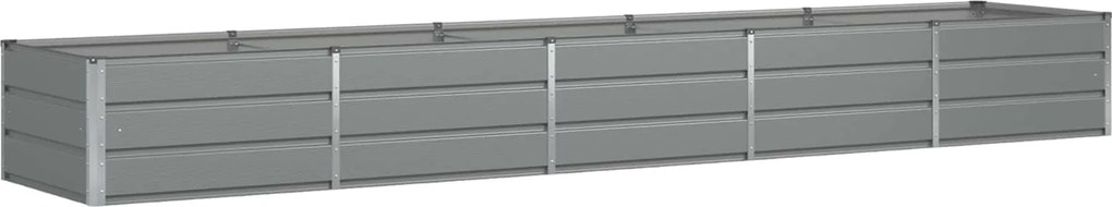 vidaXL Jardinieră Gri deschis 400 x 80 x 45 cm Oțel