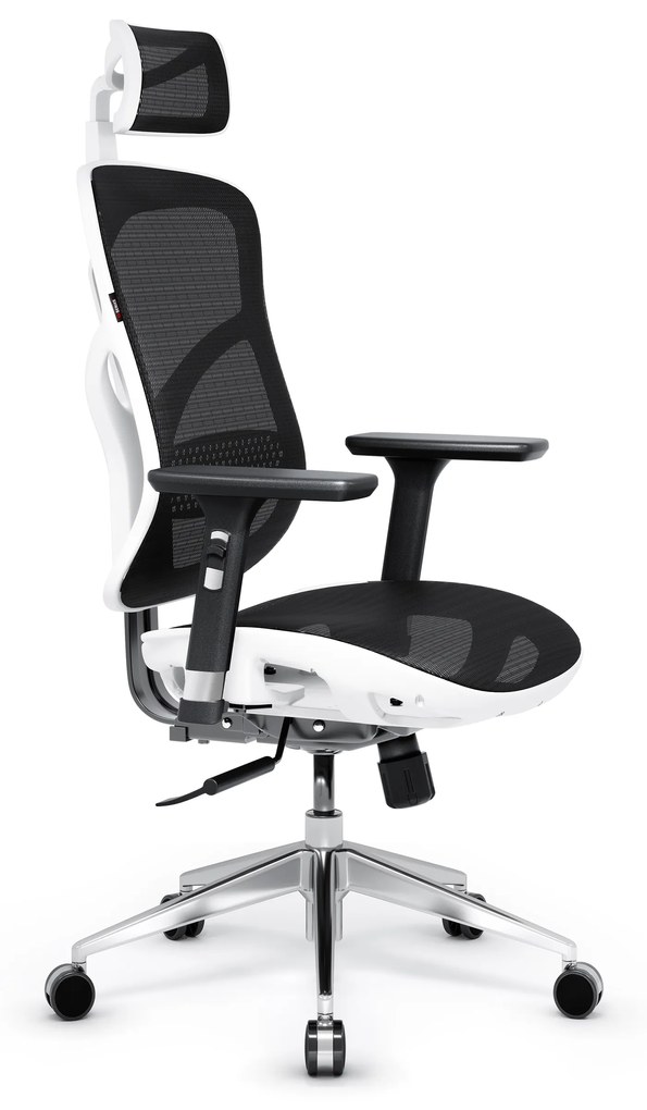 Scaun ergonomic Diablo V-Basic: Alb-negru