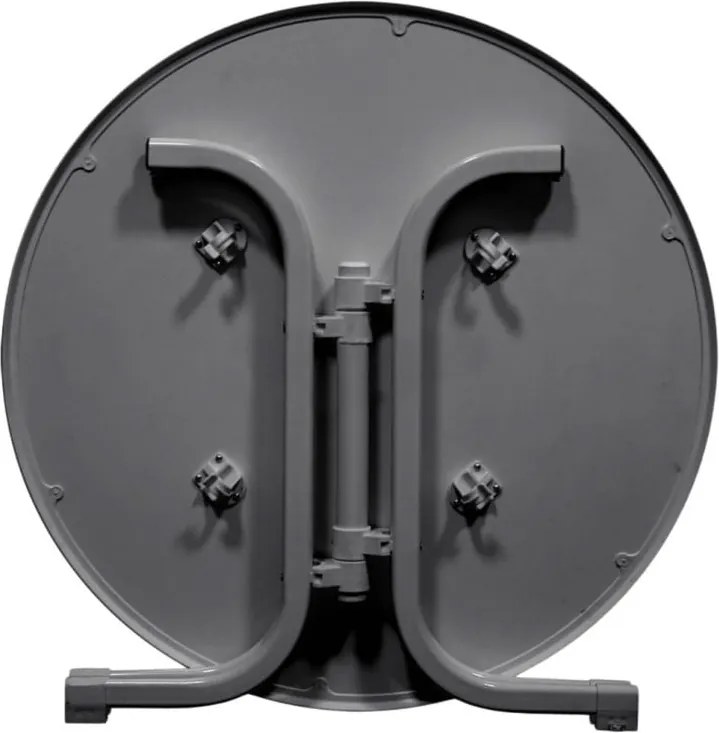 Masă de grădină rotundă din metal ø 70 cm Pizarra – Dajar
