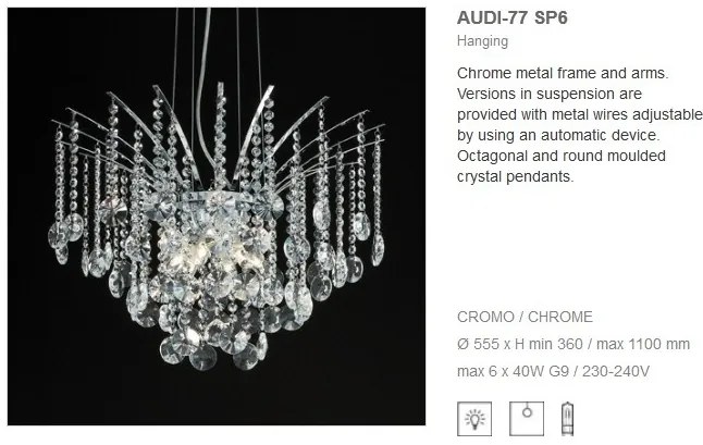 Lustra moderna diametru 55cm AUDI-77 SP6 019499