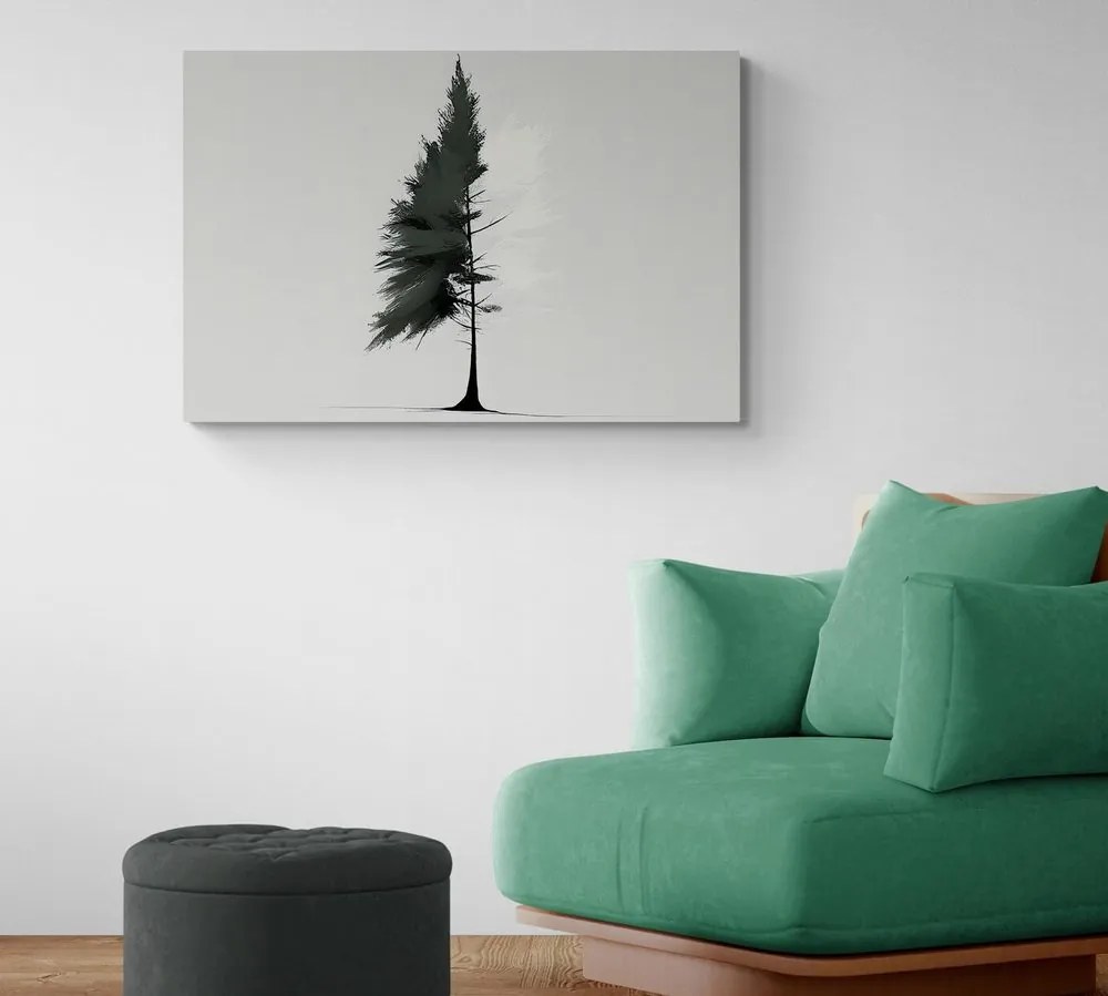 Tablou coniferele minimalist