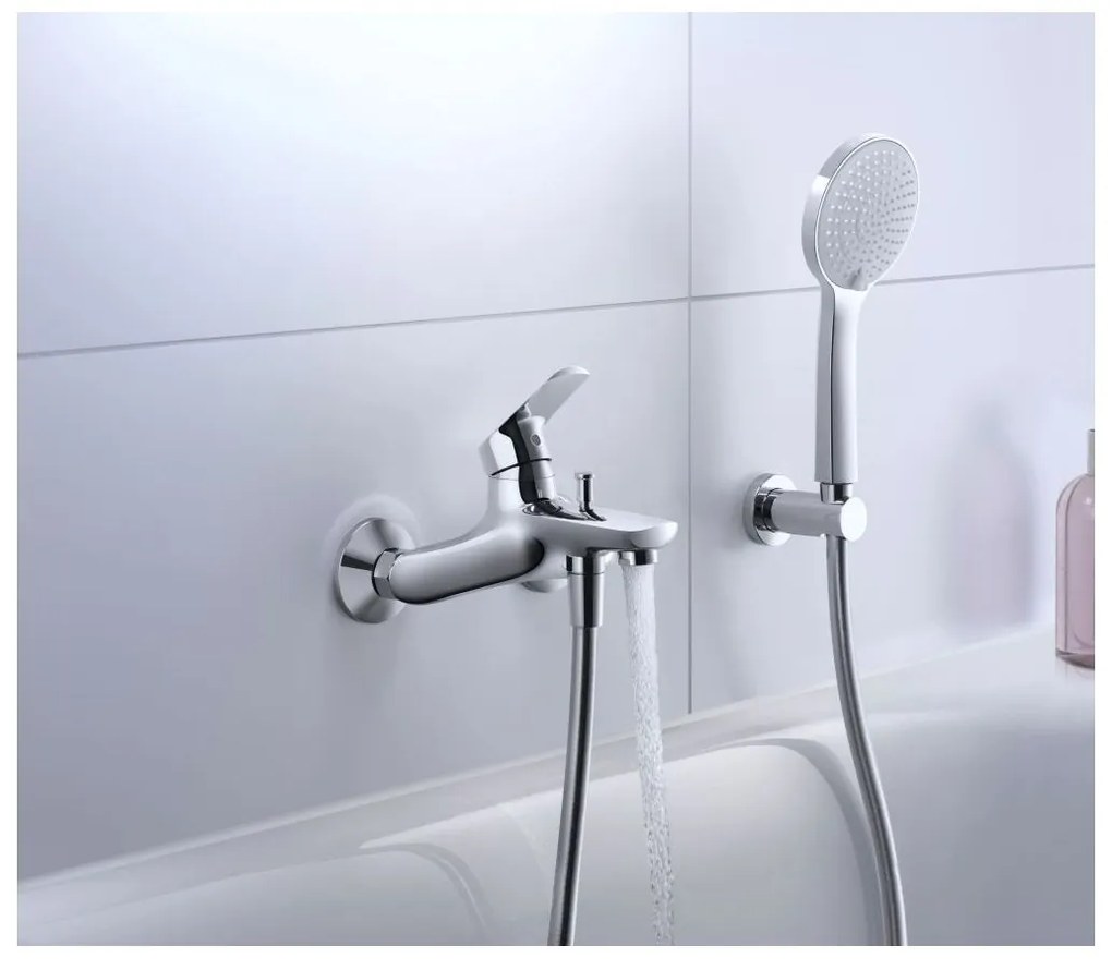 Duravit No. 1 baterie cada-dus perete crom N15230000010