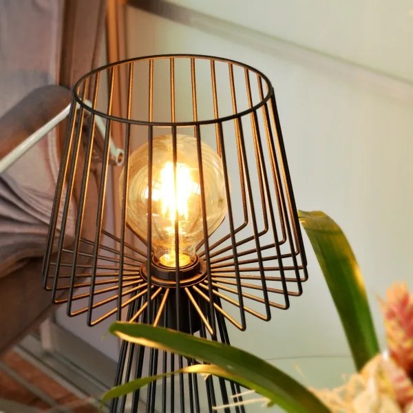 Lampă de masă TORRI 1xE27/15W/230V negru