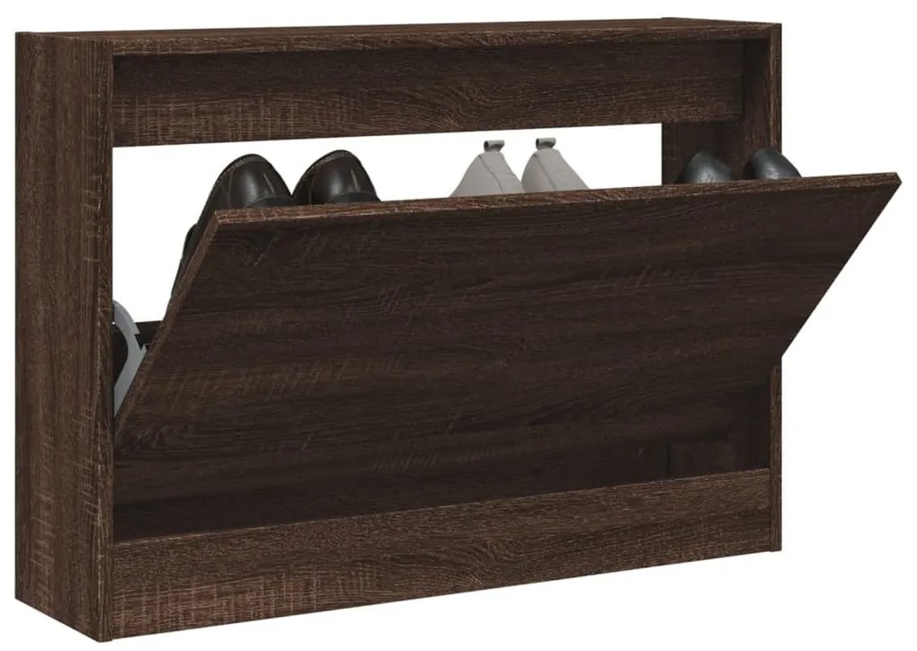 vidaXL Pantofar, stejar maro, 80x21x57 cm, lemn compozit