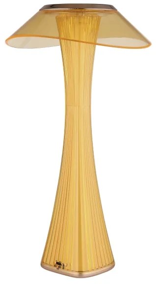 Globo 21025A-LED Lampă de masă reîncărcabilă cu dimmer AMBRA LED/2,5W/3,7V 2700K/4500K/6500K auriu