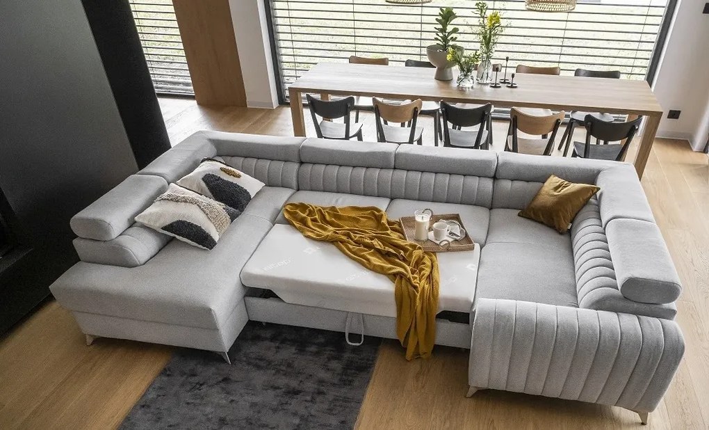 Coltar living extensibil Louis – L340 x l202 x h92 cm