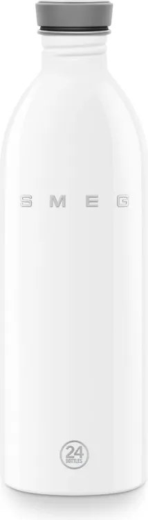 Sticla Smeg Urban WBF02WH, 1 l, Inchidere ermetica, Fara VRA, Otel inoxidabil, Alb