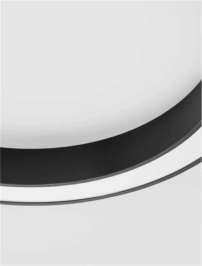 Lustra LED aplicata design modern OPAL 60W negru