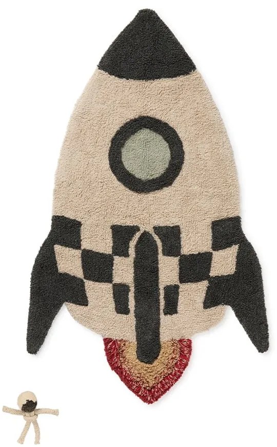 Covor de joacă pentru copii, din bumbac 85x135 cm Rocket – Lorena Canals