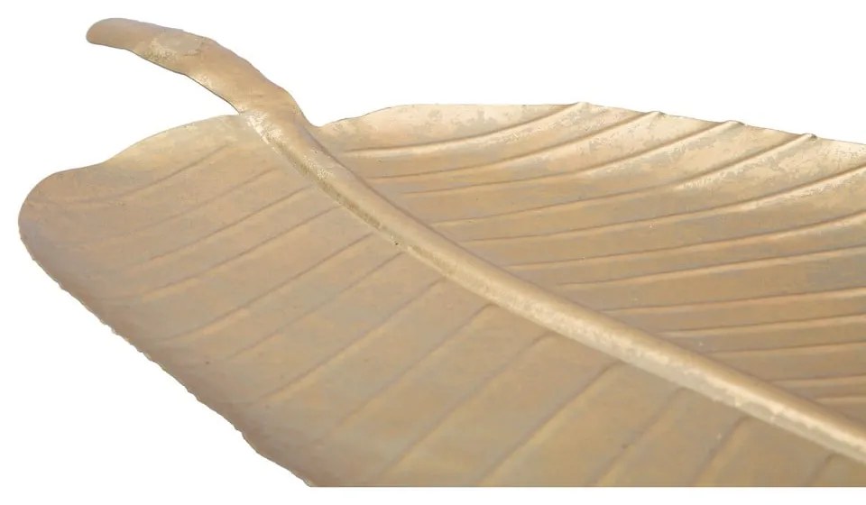 Decorațiune Mauro Ferretti Leaf, 55,5 x 18 cm, auriu