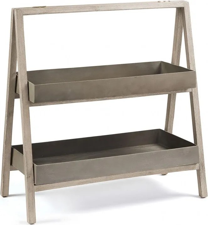 Raft IN / OUT din lemn si ciment STAHL Shelf 97 AA1764RF86 JG