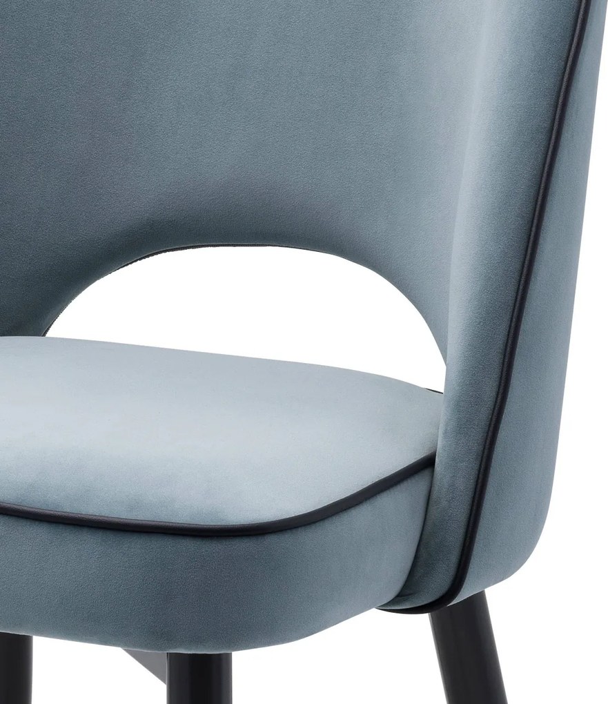 Set de 2 scaune design elegant Cliff, albastru 114301 HZ