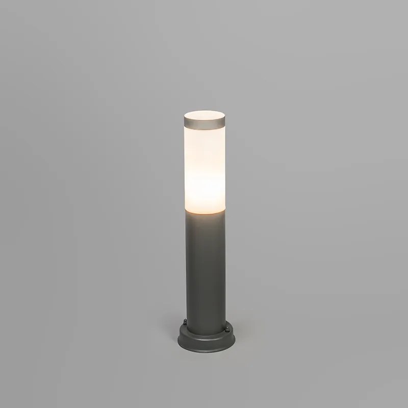 Lampă de exterior pe stâlp antracit 45 cm IP44 - Rox cu țăruș de sol și glandă pentru cablu