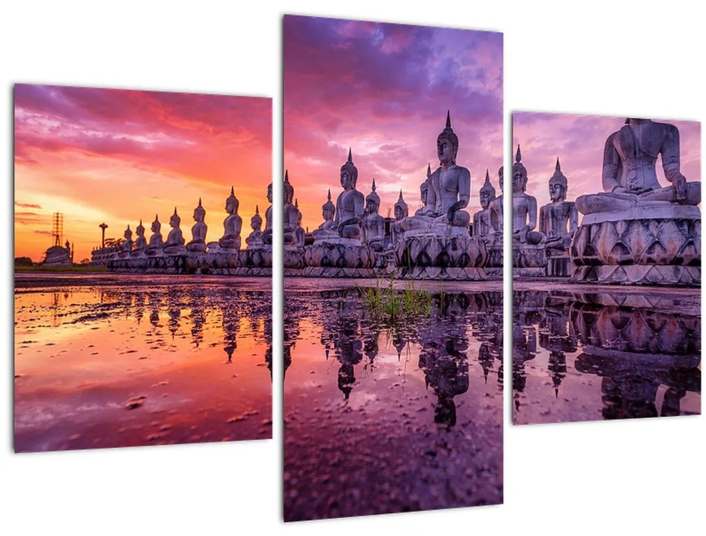 Tablou - Buddha la apus (90x60 cm)