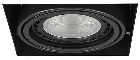 Spot incastrabil directionabil tavan/plafon NOVA GIPS 1 negru
