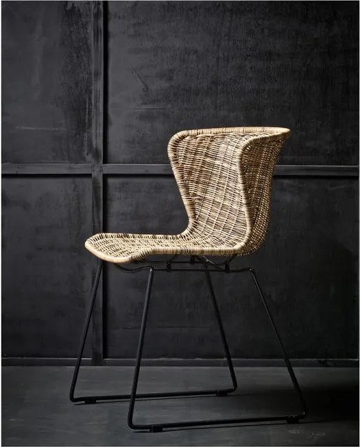 Scaune de grădină în culoare naturală 2 buc. din ratan artificial Wings – WOOOD