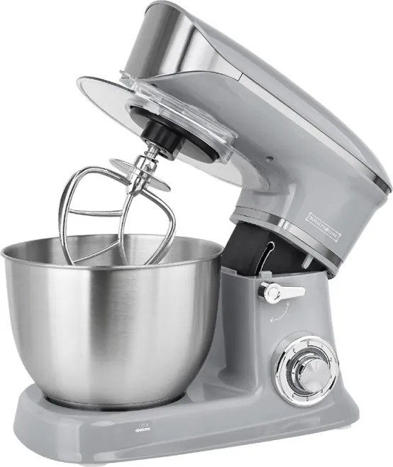 Robot de bucatarie 3in1 Royalty Line RL-PKM1900, 7BG, 1900W, 6.5 Litri, Blender, Mixer Planetar, Tocator, Argintiu