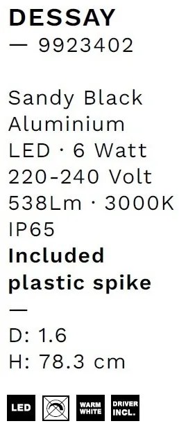 Tarus LED iluminat exterior decorativ IP65 DESSAY H-58cm