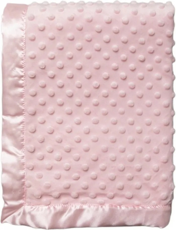 Paturica roz cu dantele pe margine
