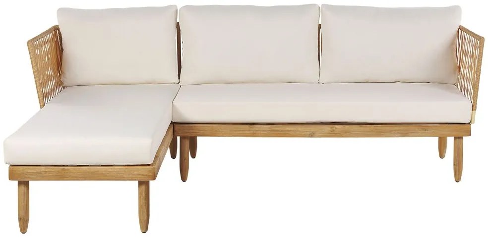 Set mobilier de grădină Crema (lemn deschis). 1078513