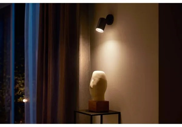 Philips Hue FUGATO LED RGBW spot 1xGU10/4,2W/230V negru dimabil