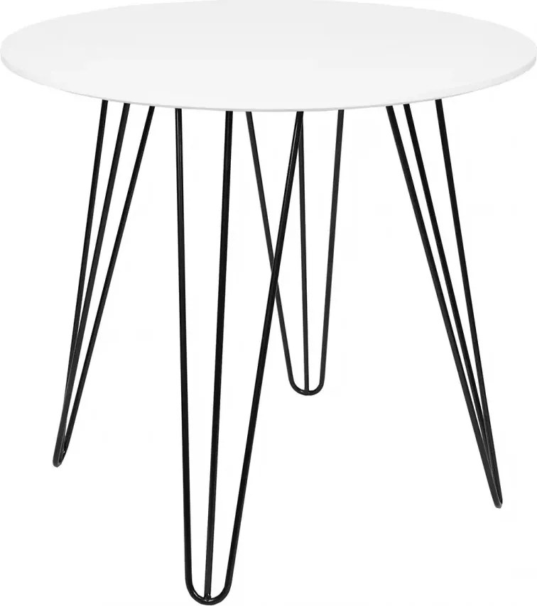 OFERTA Masa rotunda de dining HARRY 100x100, alb II. calitate